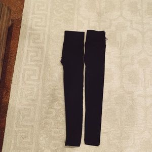 Fleece lined high waisted leggings